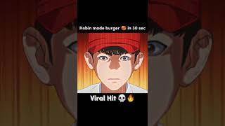 Hobin made burger 🍔 in 30 second 💯❤️🤯 viral 💀 [upl. by Fusuy380]