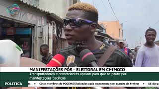 MANIFESTAÇÕES PÓS ELEITORAL EM CHIMOIO [upl. by Hildick]