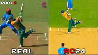 RC24 vs REAL Ab De Villiers Shots Comparison  Part 2 [upl. by Schlessinger508]