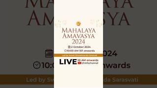 Mahalaya Amavasya 2024 Honor Your Ancestors  Live Rituals amp Pujas [upl. by Ikiv149]