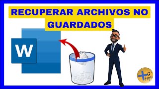 Cómo RECUPERAR ARCHIVOS NO GUARDADOS en WORD [upl. by Esmerolda]