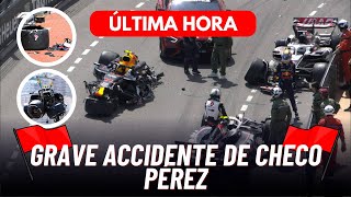 F1 HOY Accidente brutal de Sergio Pérez y los Haas [upl. by Aneehsyt]