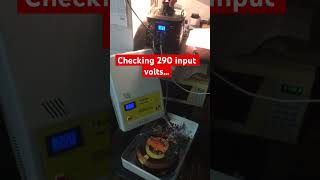 How servomotor stabilizer SUNTEK 11000VA reacts on changing input voltage voltageregulator test [upl. by Ahsiemaj602]