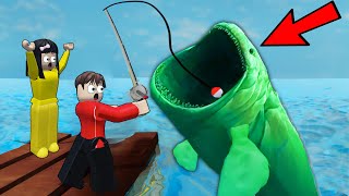 Yuta Mio Dan Baby Celine Mancing Ikan Dapet Bloop  ROBLOX [upl. by Adnik]