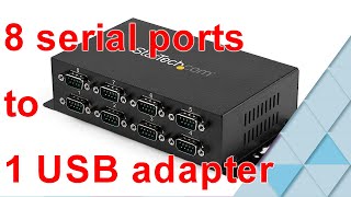 StarTechcom 8 Serial RS232 Ports to USB Adapter [upl. by Kory]