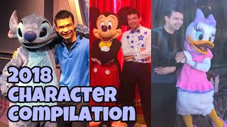 2018 Disney Character Compilation Walt Disney World amp Disneyland Paris [upl. by Chafee491]