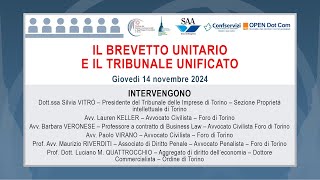 Il brevetto unitario e il Tribunale unificato [upl. by Eudoxia]