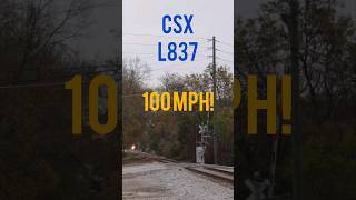 100 MPH CSX L837 at Wrightsboro Road Augusta Georgia [upl. by Templia417]