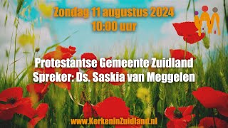 Livestream Eredienst Welkomkerk 11 augustus 2024 1000 [upl. by Dygert]