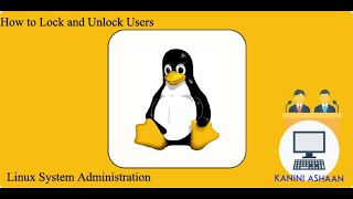 Linux System Administration 01 User Lock and Unlock—Tamil  User Management  How to lock amp Unlock [upl. by Bringhurst700]