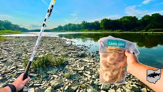 Catching BIG CATFISH From The Bank Of The Maumee River [upl. by Kass]