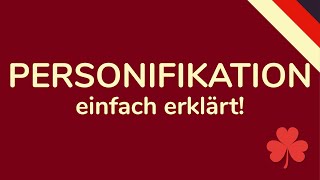 PERSONIFIKATION  schnell amp einfach erklärt rhetorische Mittel animiert 🇩🇪 [upl. by Otila652]