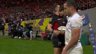 TOP 14  Essai de Ange CAPUOZZO ST  Stade Toulousain  RC Toulon [upl. by Septima]