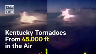 Pilot Captures Aerial Footage of Kentucky Tornadoes [upl. by Eadahc]