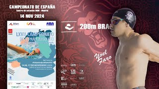 2024 Campeonato de España  200 Braza  Yoel Faro [upl. by Orsini473]