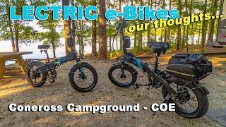 LECTRIC eBikes for RVers   Coneross COE Campground  Hartwell Lake [upl. by Kaliope]