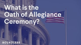 What is the Oath of Allegiance Ceremony [upl. by Amerak]