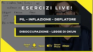 Pil Tasso di disoccupazione tasso di inflazione legge di Okun  Macroeconomia Economia Politica [upl. by Ellersick]