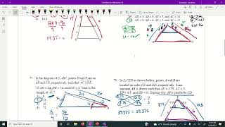 Geometry Review Day 5  Side Splitter and Pythagorean Theorem [upl. by Ellehcen469]