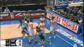 España  Argentina Basquet Semifinal Mundial 2006 [upl. by Griffy]