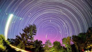 4k Northern Lights 51224 Smithboro Illinois Star Trails Time Lapse shot on DJIOsmoAction4 [upl. by Aneelehs]