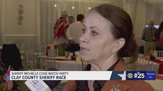 Incumbent Clay County Sheriff Michelle Cook secures reelection [upl. by Leacim]