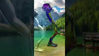 Dame tu cosita green alien dancemusic funny dance comedy calmdown shots viralshorts color [upl. by Edniya]