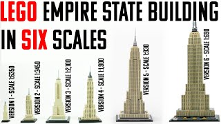 Lego Architecture Empire State Building in 6 Scales [upl. by Anilatak959]