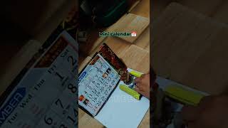 Mini calendar making ideas ytshorts watchonceuwillloveityoutubeshorts [upl. by Bergmans]