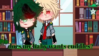 Does my baby wants cuddles  senior deku AU  dkbkbkdk  read desc  happy valentines Day [upl. by Aidin598]