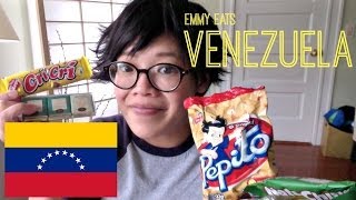 Emmy Eats Venezuela  tasting Venezuelan snacks amp sweets [upl. by Gereld]