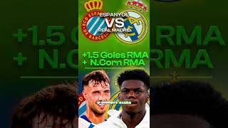 APUESTAS REAL MADRID VS ESPANYOL  PRONÓSTICOS FUTBOL HOY  APUESTAS FÚTBOL HOY  VICOBETS [upl. by Ardnayek980]