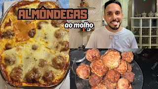 PREPAREI ALMÔNDEGAS AO MOLHO COM PURÊ DE BATATAS JANTANDO COM VOCÊS 😊  FICOU MARAVILHOSO [upl. by Llertal]