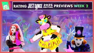 RATING WEEK 2 OF JUST DANCE 2025 PREVIEWS  Payphone Party In The USA Poker Face ALT… [upl. by Marni]