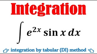 Integrate e2x sinx [upl. by Alesandrini]