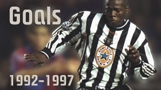 Faustino Asprilla ► ● 19921997 goals and skills  NEW CASTLE UNITED [upl. by Meli]