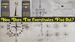 How Does The Coordinates Find Out  Part25  Survey Coordinates Kaise Nikala Jata he  Simple Way [upl. by Eissert]