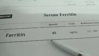 قراءة تحليلFerritin فيرتين مخزون الحديد لتشخيص انيميا نقص الحديد وعلاقة بتشخيص كورونا [upl. by Clein80]