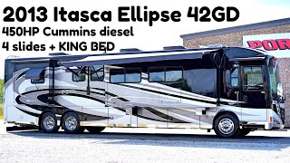 2013 Itasca Ellipse 42GD A Class Tag Axle 450HP Cummins Diesel Pusher from Porter’s RV  224900 [upl. by Ennovahs]