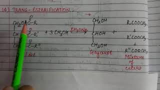 8 Chemical Properties3Hydrogenolysis 4Transesterification FatsOilsampDetergents BScIIOrganic [upl. by Farant]