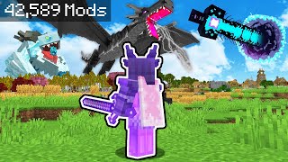 Puse TODOS los MODS que EXISTEN a MINECRAFT✌️ PARTE 8 [upl. by Eirotal159]