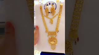 21k jewellery goldaccessories arabic arabicgold gold fashion fypyoutube india goldstyle [upl. by Laina953]