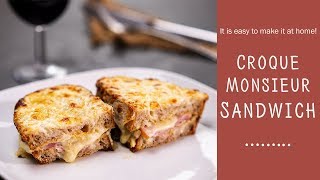 Croque Monsieur  French Ham And Cheese Sandwich  Food Channel L  A New Recipe Every Day [upl. by Ramel]