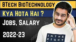 BTech Biotechnology me Career Kaisa Hai  BTech BioTech Career Course Full Details [upl. by Macgregor774]