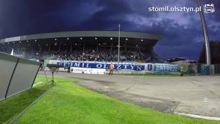 Doping kibiców Stomilu na meczu z Arką Gdynia 13052016r [upl. by Aiva]