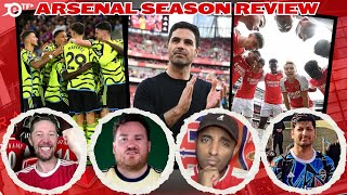 ARSENAL 202324 SEASON REVIEW SO NEAR YET SO FAR ft footballs12thman Dan Potts amp LeeGunner [upl. by Irrab]