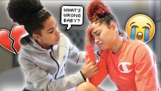 Randomly CRYING Prank On Girlfriend Cute Reaction [upl. by Alyakcm99]