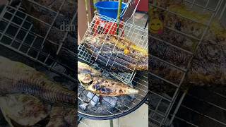 Ikan kelabau bakar spesial💖hasil suami mancing💖 kelabau ikanbakar kelabaubakar cooking shorts [upl. by Nohsar781]