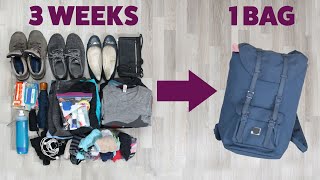 How To Pack Light For A Long Trip [upl. by Adihahs52]