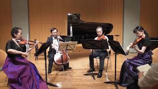 WAMozart：String Quartet No17 1st mov モーツァルト：弦楽四重奏曲第17番 変ロ長調「狩」第1楽章 [upl. by Kellene]